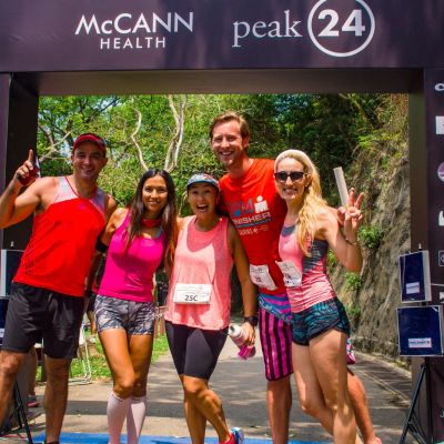 Often found cross-training up on the Morning Trail, occasionally in the pool, on the bike, or talking race plans for 2018, these ladies aren’t letting a little sleep deprivation get in the way of staying healthy!